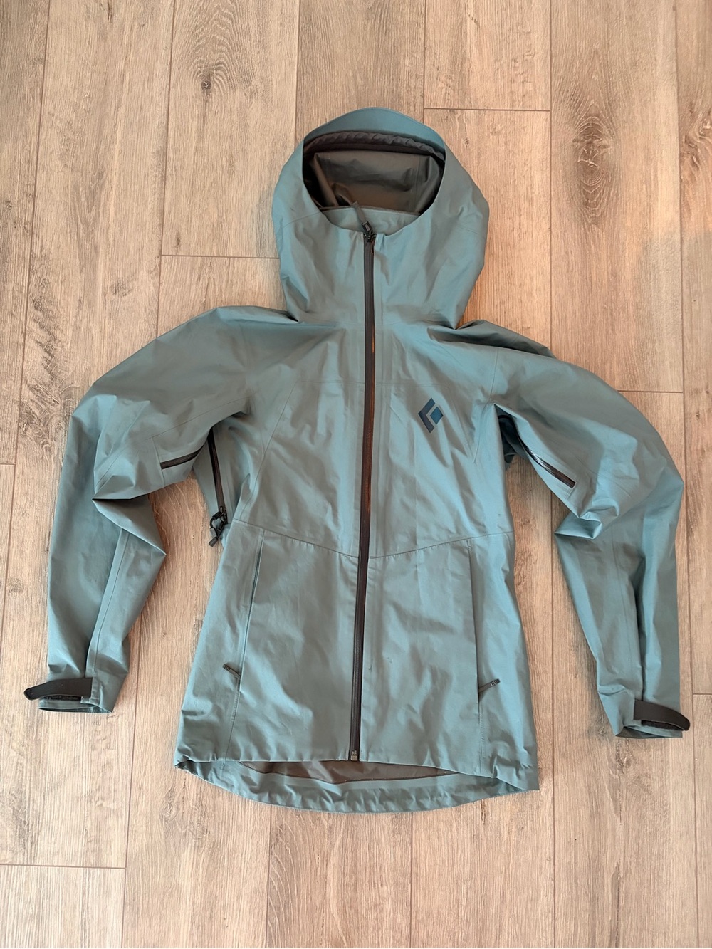Black Diamond Women's Hooded Shell Jacket - Slate Blue-Green